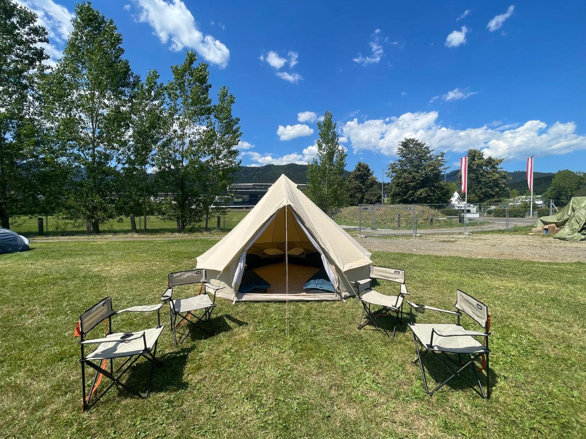 Grandprixcamp, Closest To The Red Bull Ring, Up To 4 Guests In A Tent Spielberg Bei Knittelfeld Kültér fotó